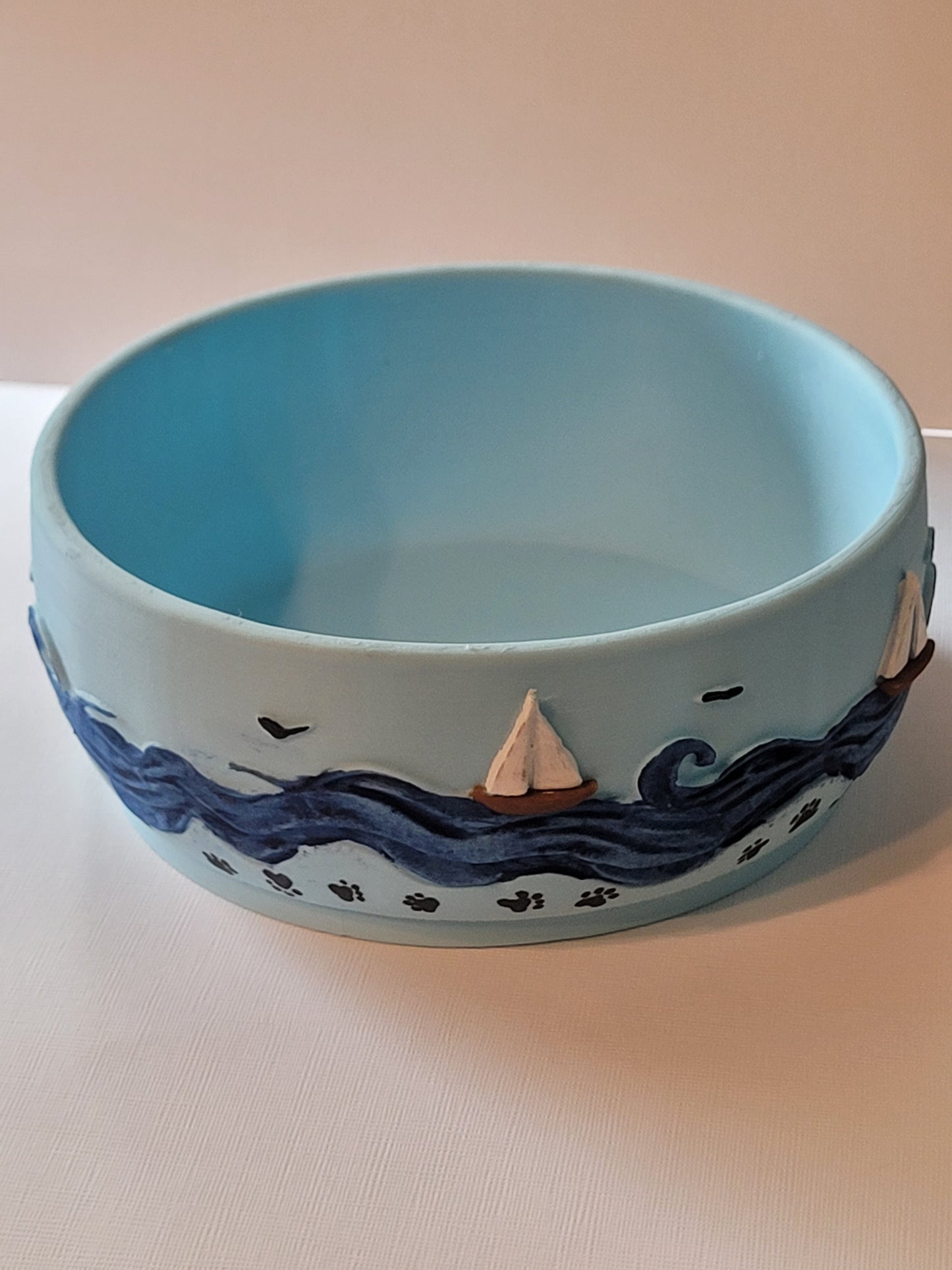 Sail Boats and Cats Decorative Bowl