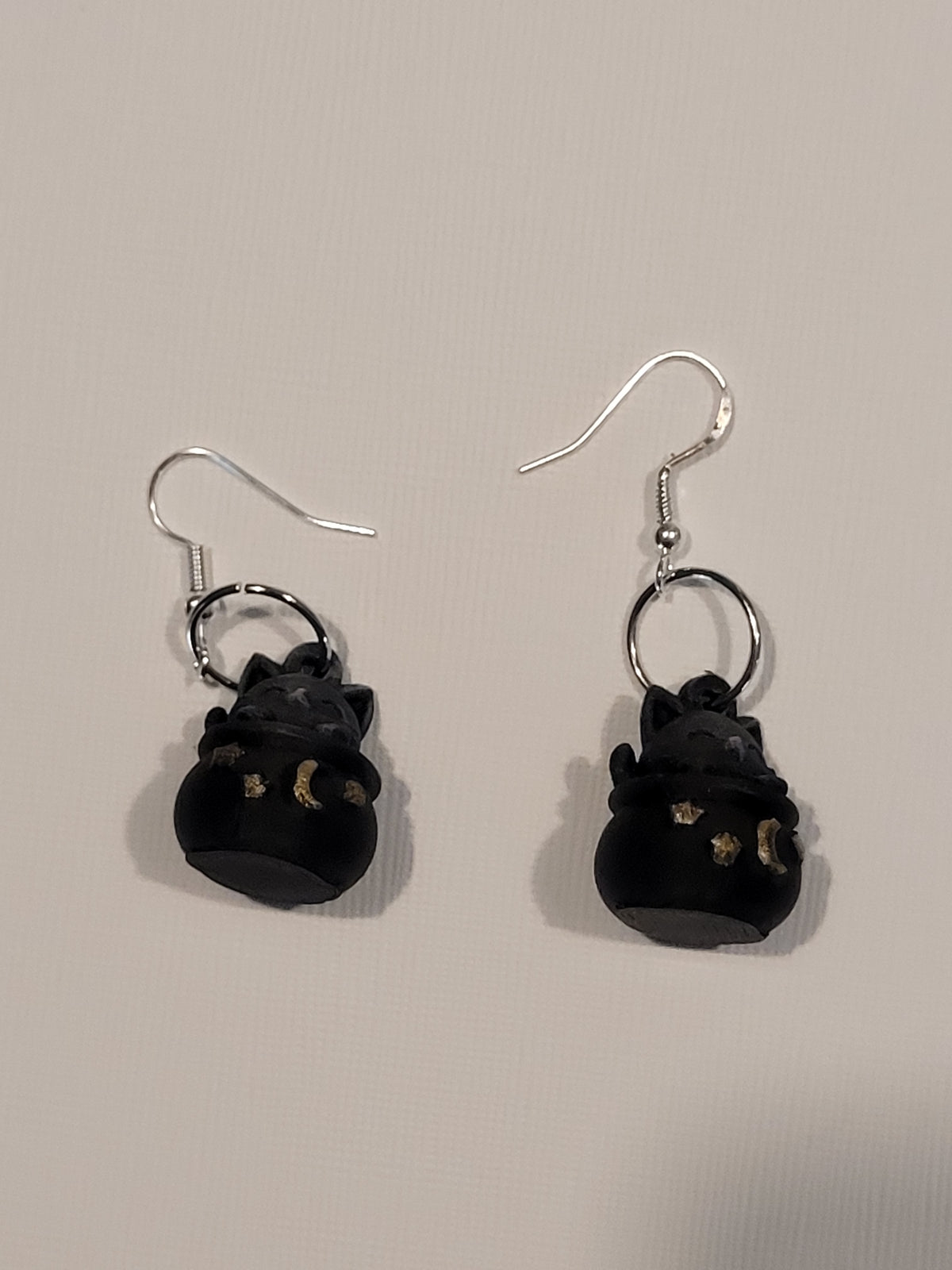 Cat in Cauldron Earring