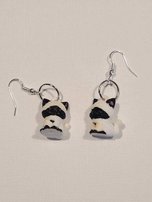 Mummy Cat Earrings