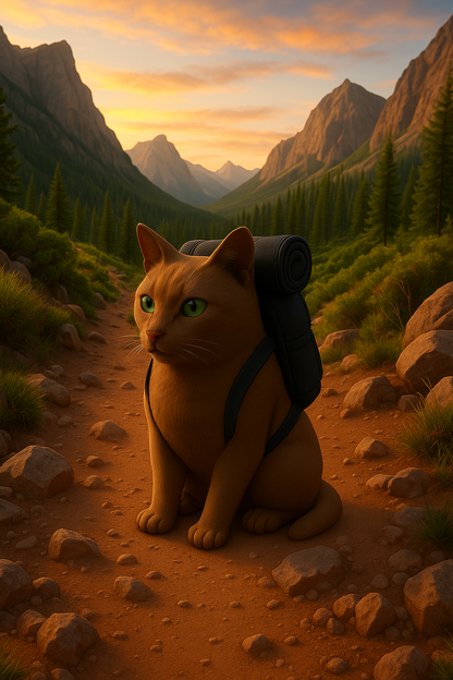 Meander the Backpacking Cat